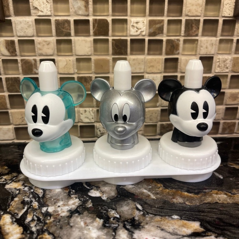 Good 2 Grow drink toppers 3 rare Mickey Mouse designs New NWT